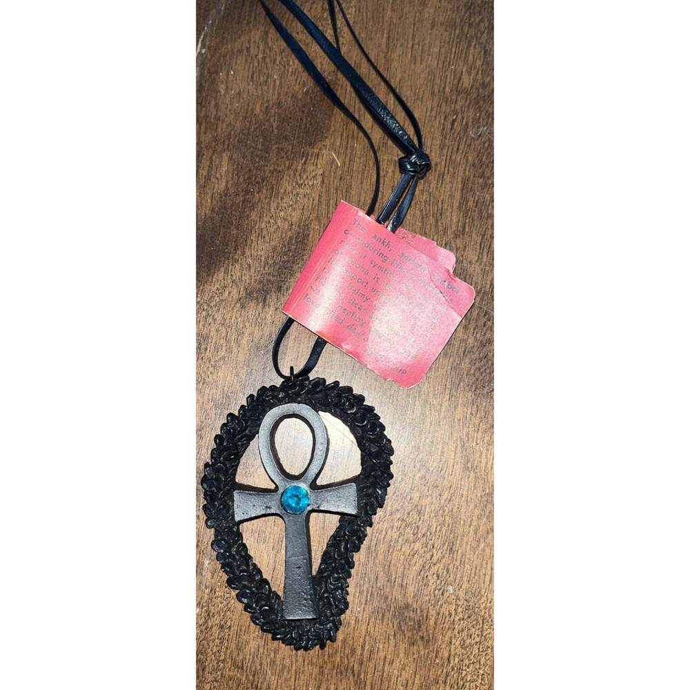 The Ankh Lei Necklace Pendant made in Hawaii with lava